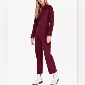 Free People Take Me Out Corduroy Jumpsuit Size 4